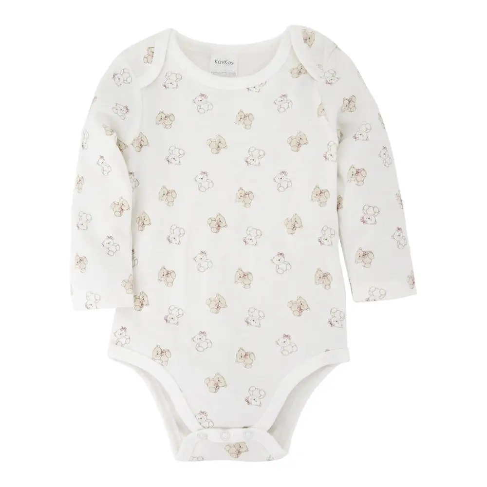 Боди с длинным рукавом Honeyzone для новорожденных девочек и мальчиков брендовый