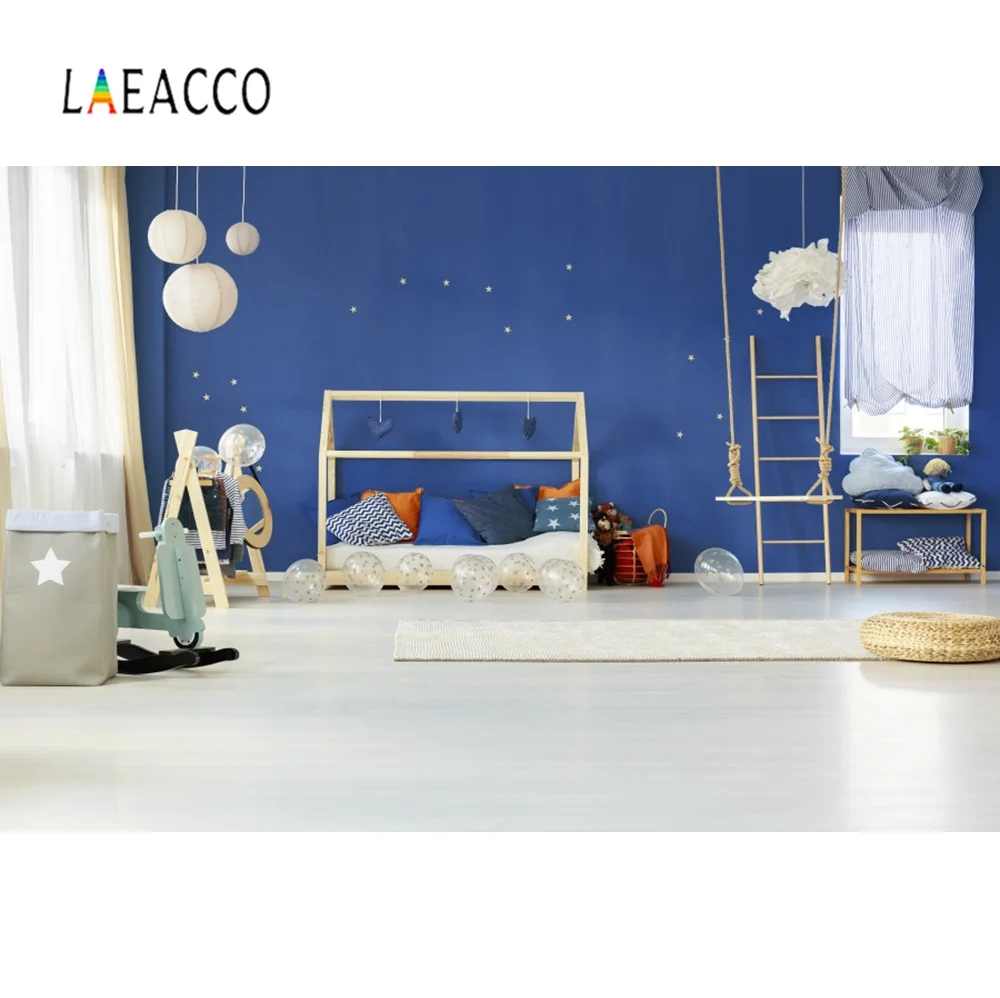 Фотофон Laeacco Boudoir для детской кроватки шары подарок игрушка кукла стена ребенок