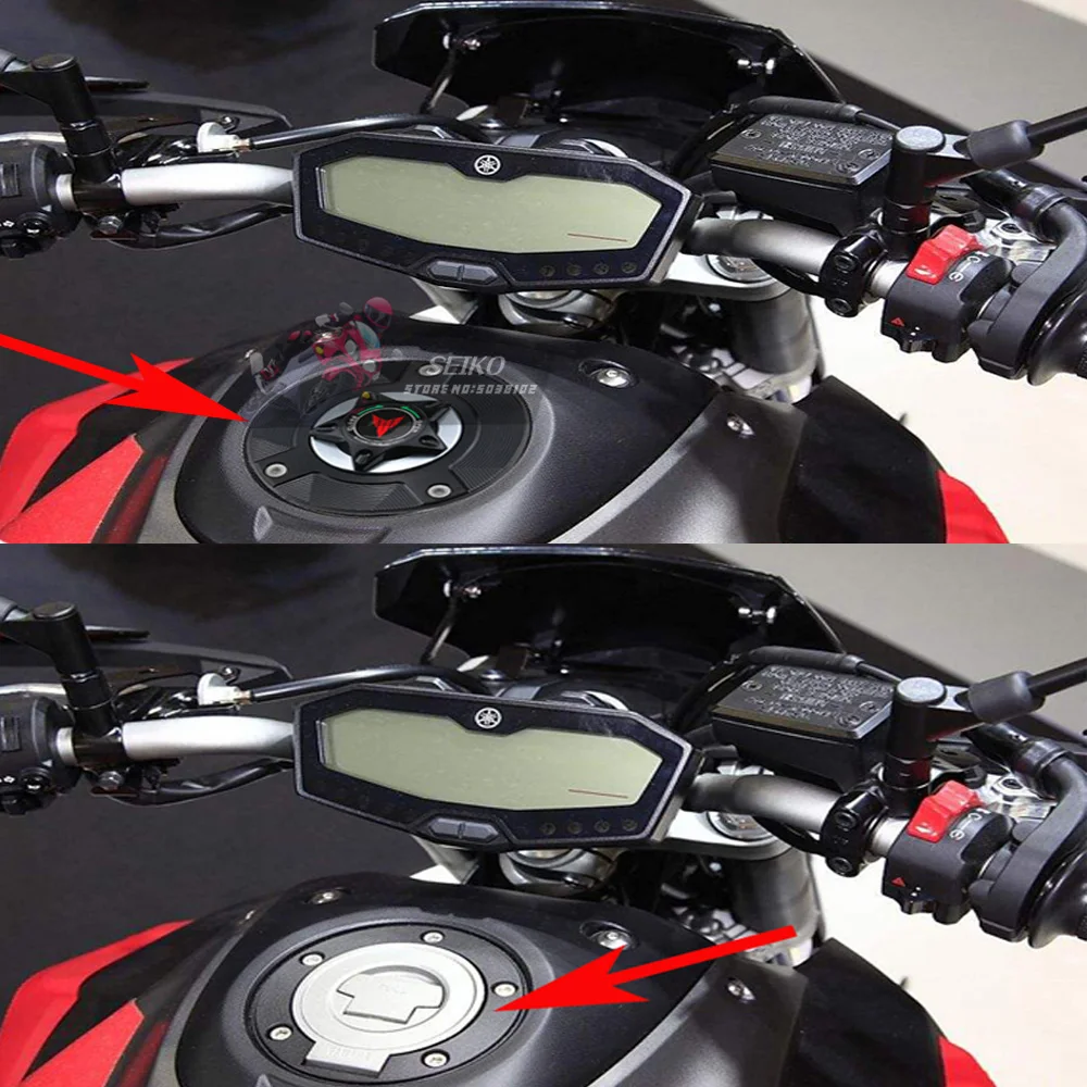 Логотип MT 07 аксессуары для мотоциклов газовый топливный бак крышка CNC алюминий