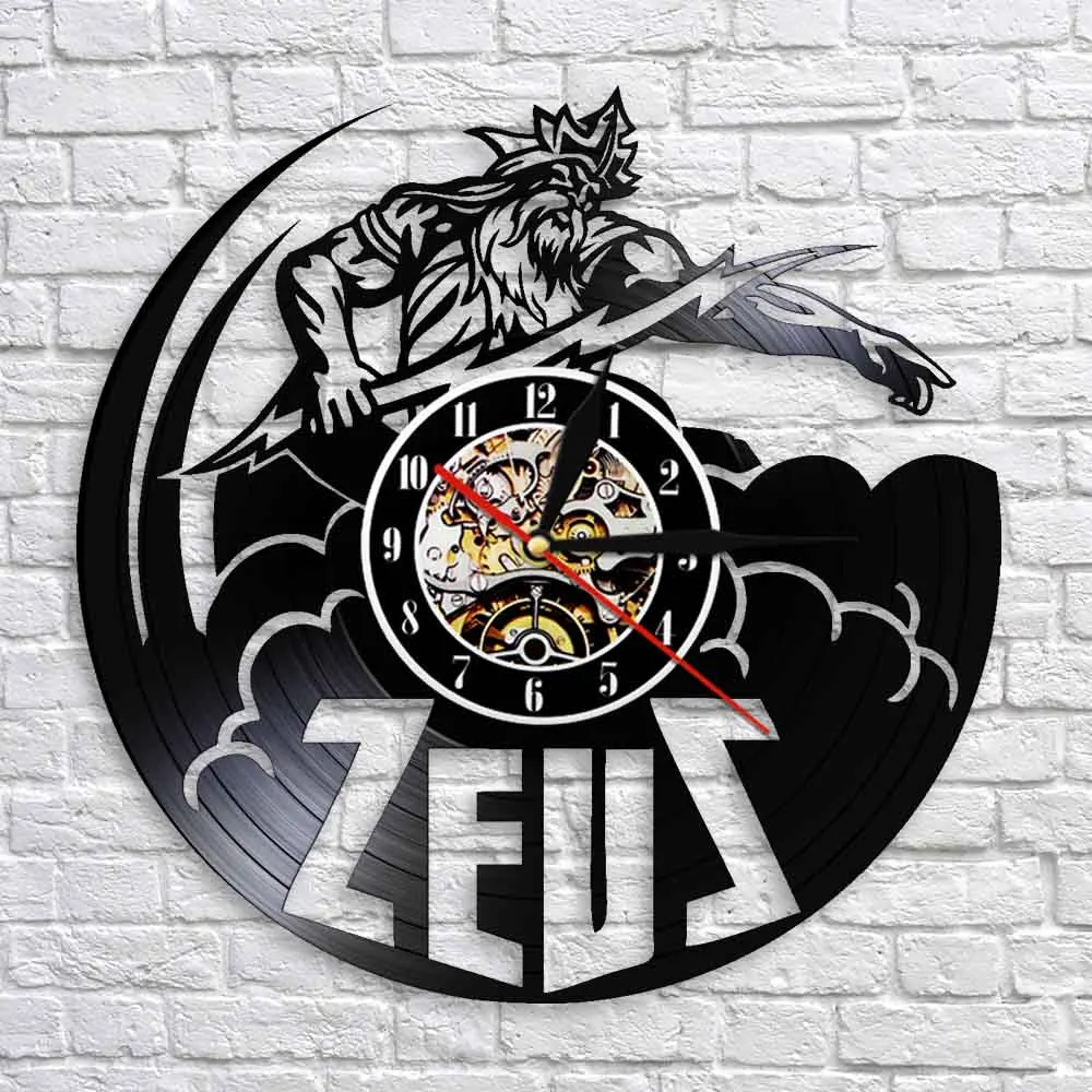 Старинная молния настенные часы с изображением Греческого бога зеуса греческой