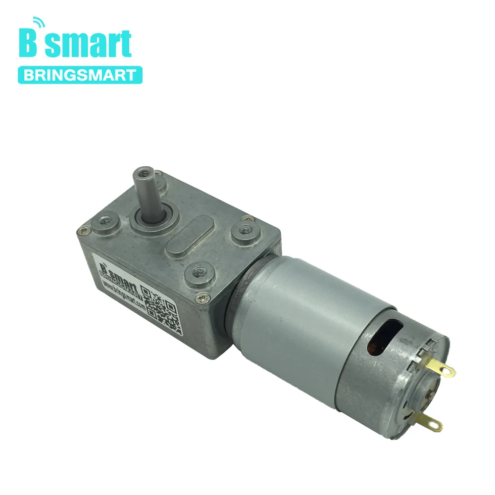 Bringsmart JGY-395 червь Шестерни мотор низкая Скорость 12V червячным Шестерни коробка двигателя 2,5-210 об/мин самоблокирующийся Шестерни ed мотор