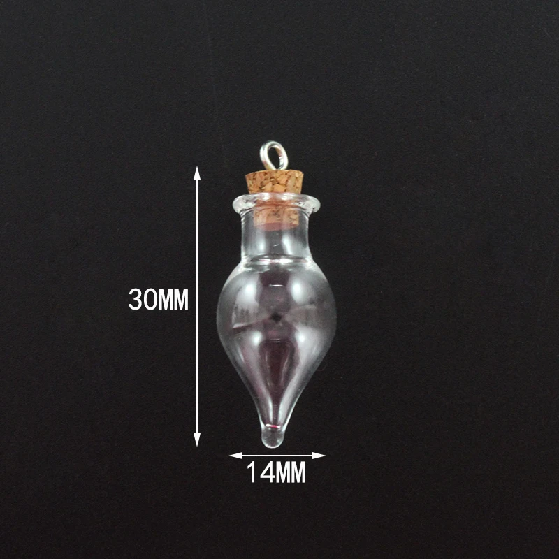 Tear Drop -Screw 5 шт. пробковая пробка маленькая пустая стеклянная бутылка Крошечные стеклянные баночки с пробкой декоративные стеклянные баночки - Окраска металла: Tear Drop -Screw