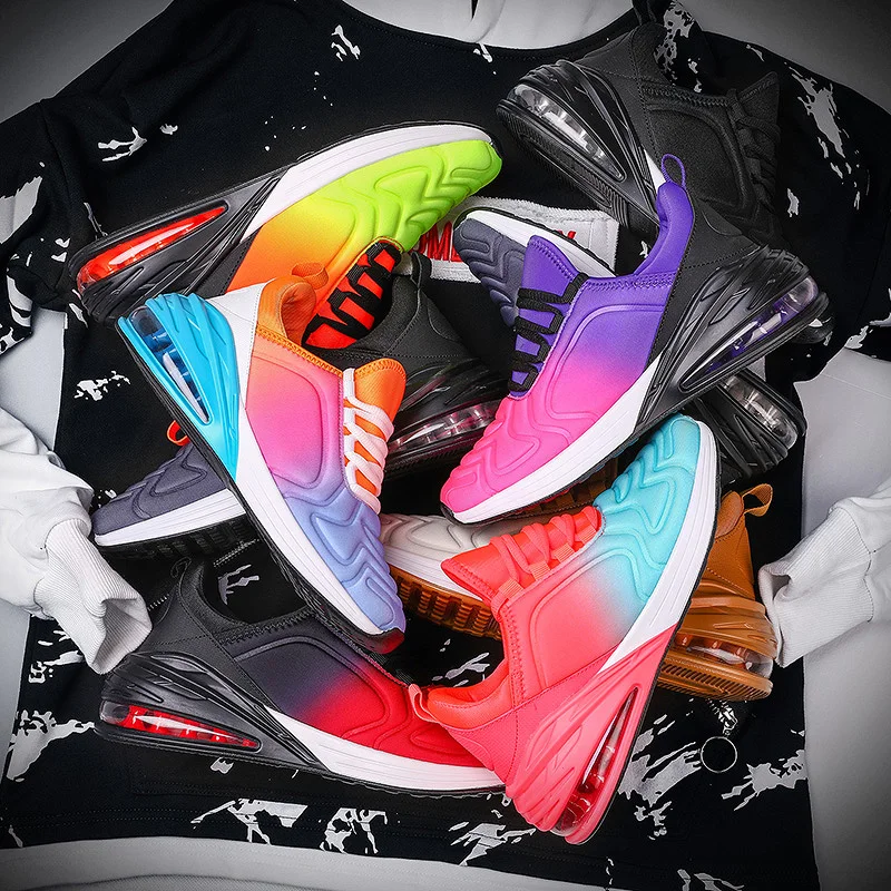 Женские кроссовки с воздушной амортизацией уникальные дизайнерские спортивные