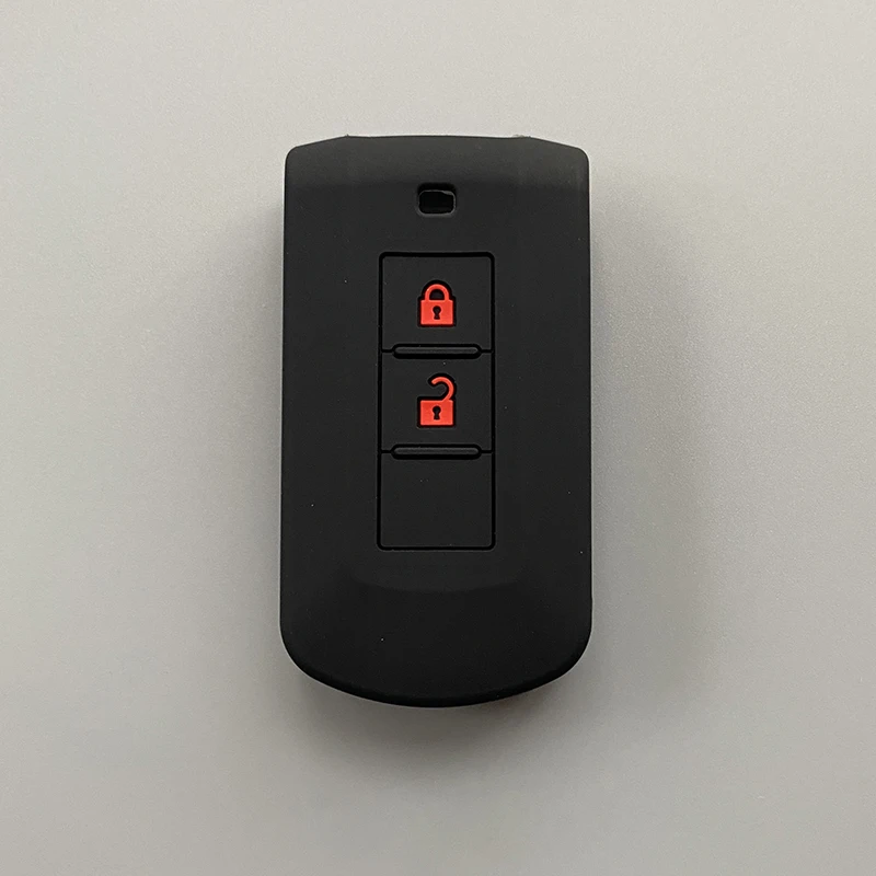 Чехол для автомобильного ключа Mitsubishi L200 ASX Outlander 3 Eclipse Cross Pajero Sport Lancer Key 2 кнопки -