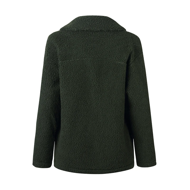 Everkaki Boho бархатное пальто куртки женские на молнии зимние толстые модные повседневные однотонные женские искусственная куртка на меху женские зима