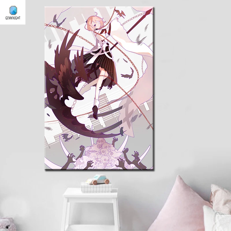 

Digital paint by numbers anime poster Eternal City digital paint by numbers drawing practice gift for kids modular painting