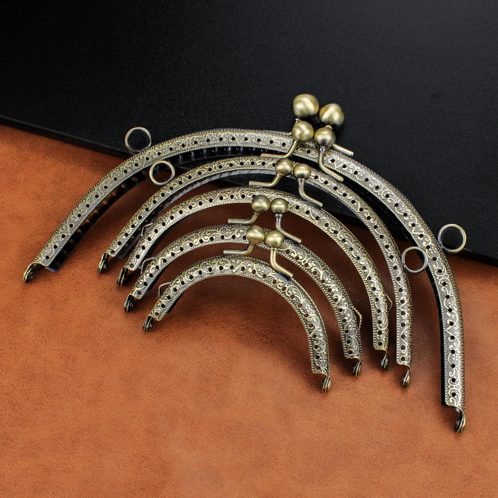 Винтажная полукруглая металлическая рама с бусинами 8 5/10 5/12 5/15/20/5 см ПРИШИТАЯ