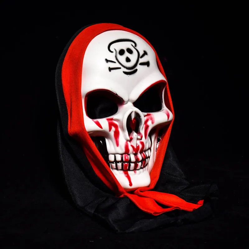Halloween Scary Mask Costume for Men Women Kids Deluxe Overhead Death Skull Bones Full Day of The Dead | Дом и сад