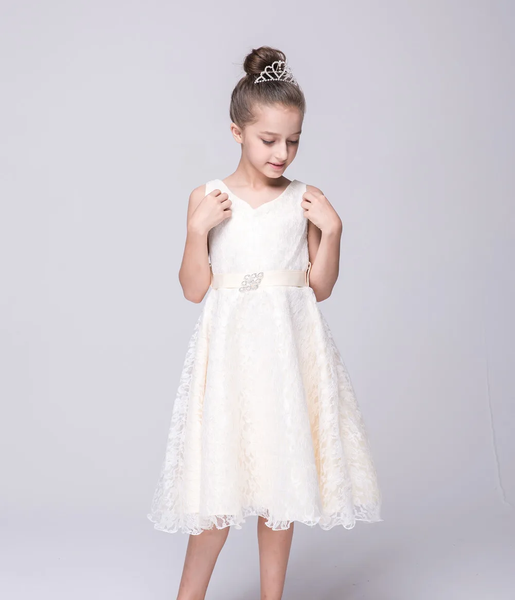 Kids Princess Party Dress for Girls Tutu Mesh Costume Birthday Ball Gown Lace Children Bridesmaid Elegant Evening | Детская одежда и