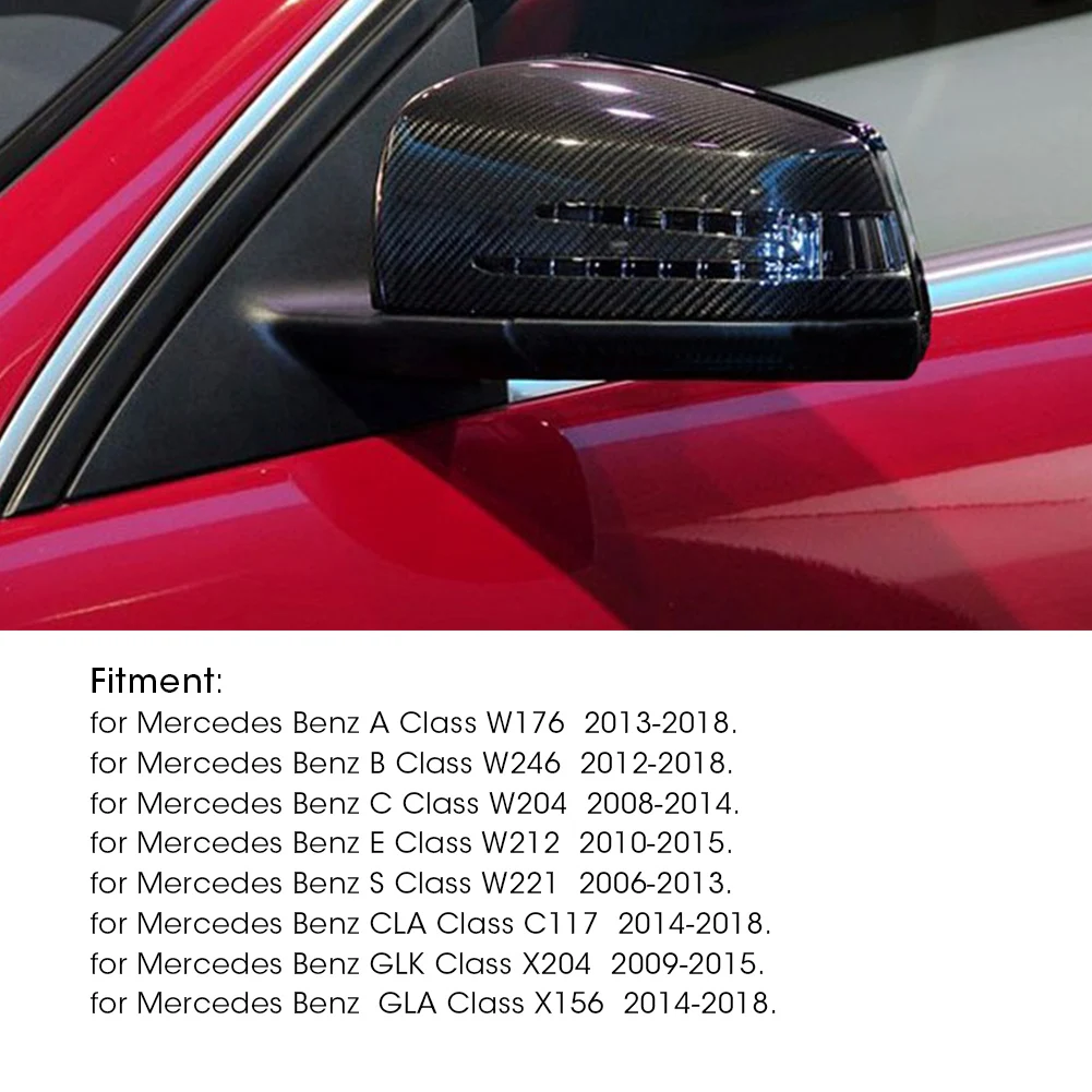 2 шт. крышки для зеркала заднего вида Mercedes Benz A B C E S CLA GLA GLK Class W176 W204 W212 W221 W246 C117 X156