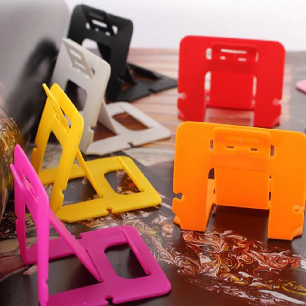 universal 10pc plastic stand card phone holder support for samsung suporte holder stand mount for iphone accessory color random free global shipping