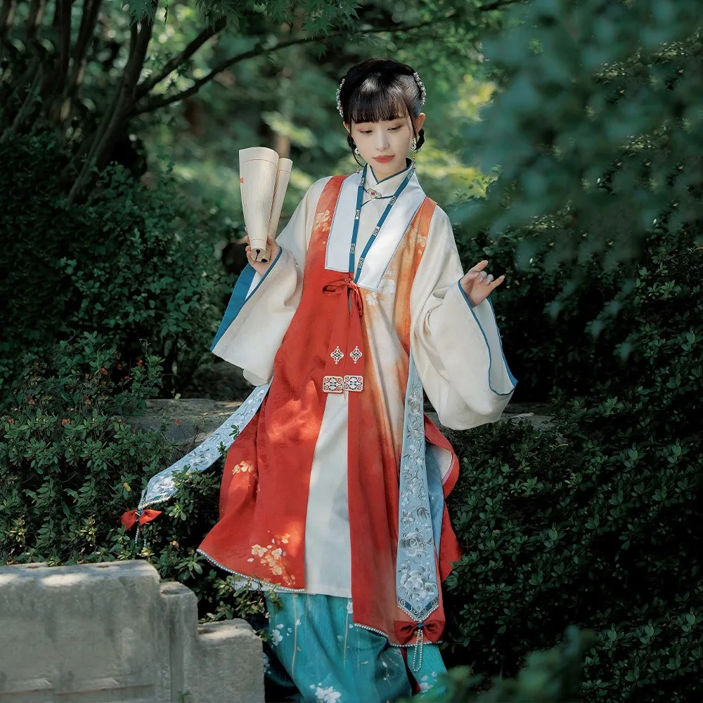 

Традиционный китайский вышитый женский костюм ханьфу, изысканный элегантный костюм для танцев в стиле ретро династии Тан ханьфу