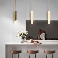 new modern led long tube pendant lights fixture dining room counter hanging lamp shop restaurant decor lighting luminaire