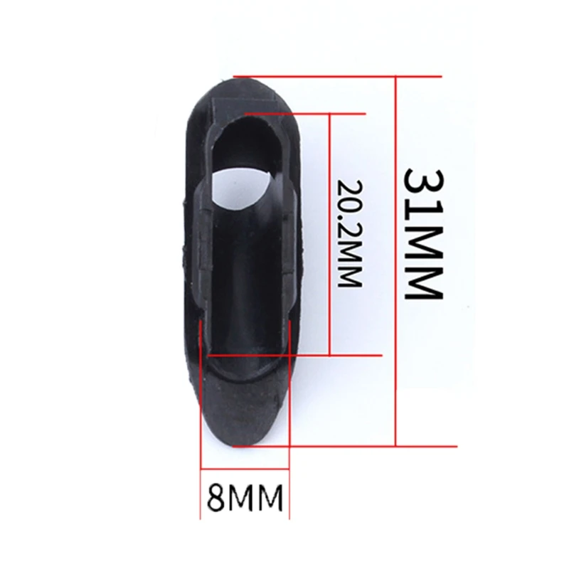 

10 Pcs Bicycle Frame Embedded Brake Shifter Line Pipe Cable Tube Buckle Housing Fixed Device Cycling Single Hole Wire Tube