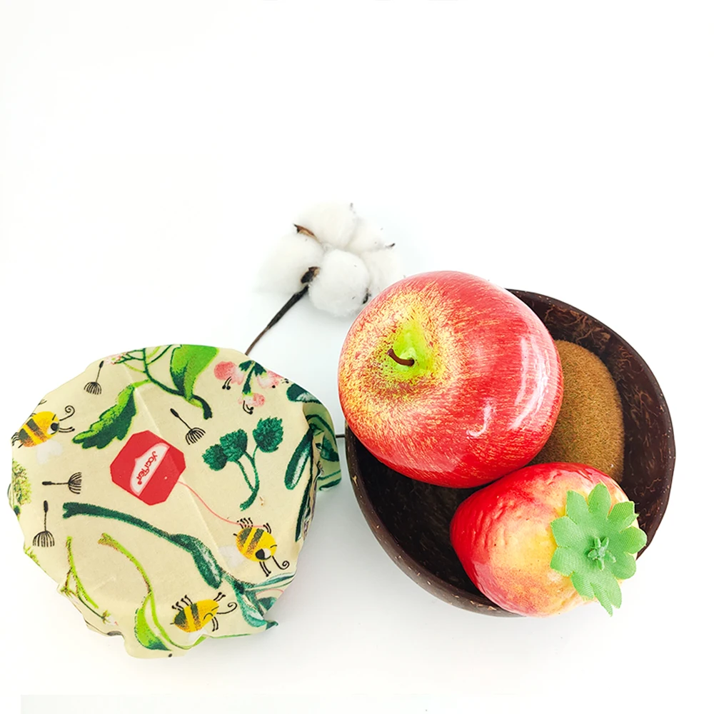 Пчелиный воск Еда Обёрточная бумага многоразовая Эко-дружественных крышка