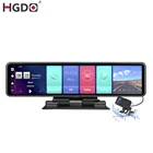 Автомобильный видеорегистратор HGDO 2020, 12 дюймов, GPS, 4G, Android 8,1, ADAS, FHD 1080P, видеорегистратор с двумя объективами, Автомобильный видеорегистратор, дистанционное управление, 2G + 32G