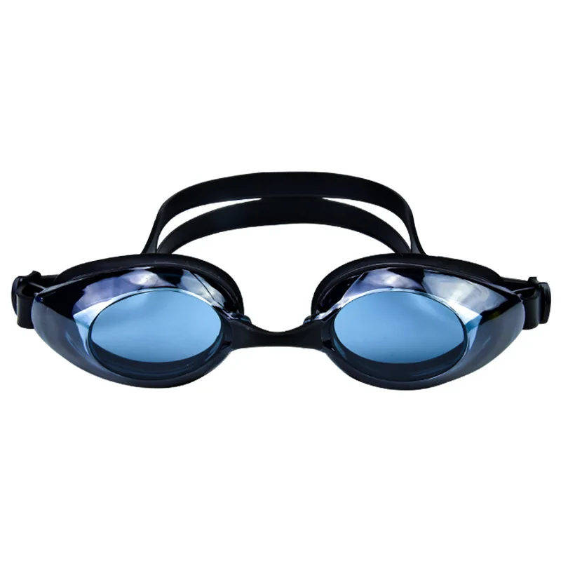 

Противотуманные очки для плавания с защитой от УФ-лучей, черные/синие линзы, очки для плавания с широким обзором, мужские и женские спортивн...