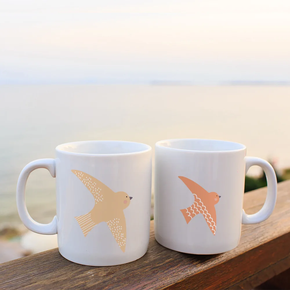 Настенные стикеры Funlife из ПВХ с милыми маленькими птичками водонепроницаемые