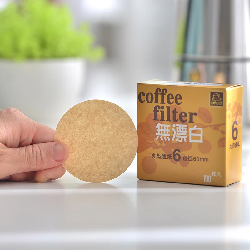 100 шт. профессиональные бумажные фильтры для кофе и чая кухонные