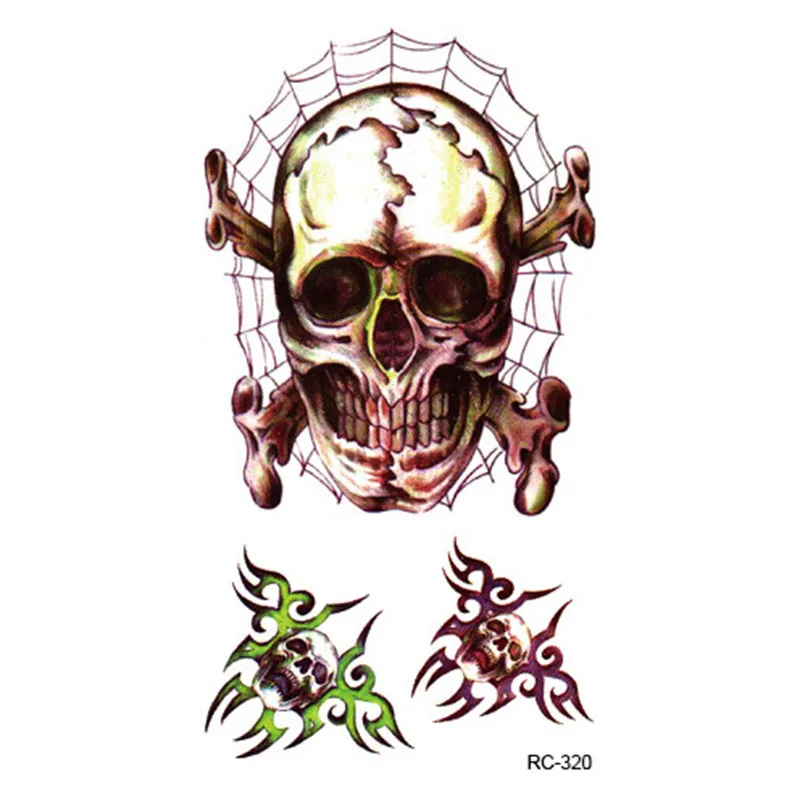 4 шт./партия Хэллоуин Зомби татуировки со шрамами с поддельной пробкой кровавый
