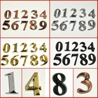 3D домашние Цифры 5 см, дверная пластина из АБС-пластика #0-9, этикетка с цифрами, табличкой, адресный почтовый ящик отеля, самоклеящийся этикетка цифры на почтовый ящик дома номера американсике подкова на дверь дома д