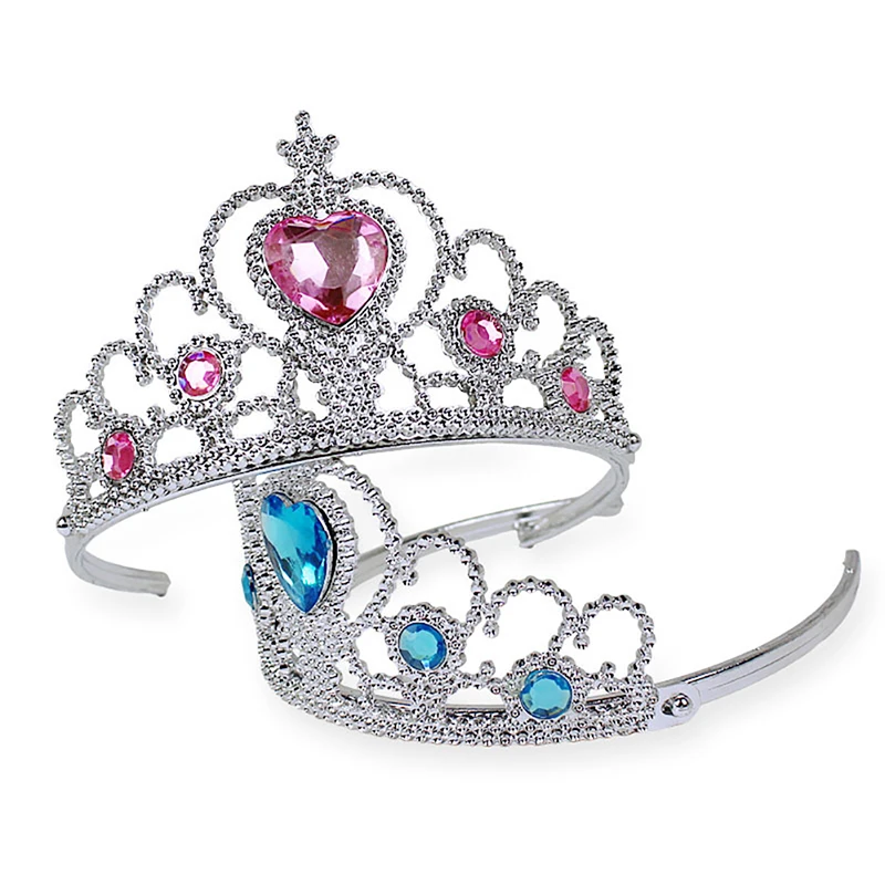 Новые модные вечерние платье принцессы Эльза \ 'S Tiara аксессуары для детей коронки Эльза волшебные палочки для девочек для рождественской вечеринки, подарок на праздник