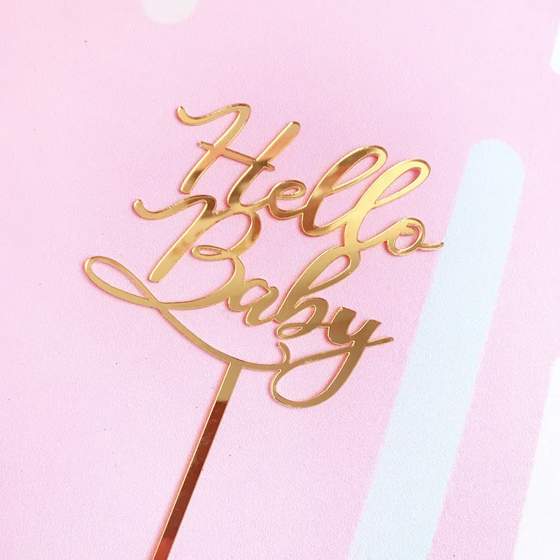 Акриловый Топпер для одного торта 1 день рождения топпер кексов флаги товары