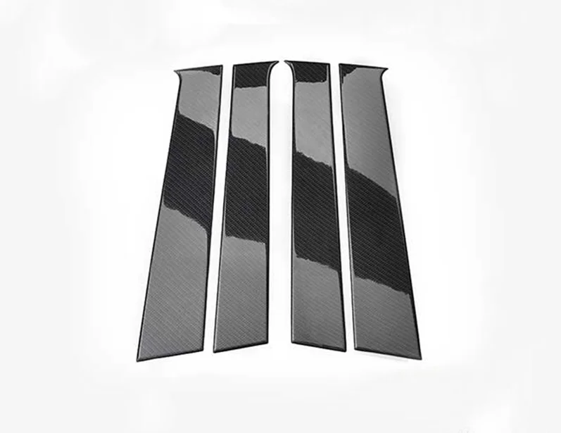 Fit For Honda Vezel HR-V 2016-20 B Pillar Panel Window Trim Covers Carbon Fiber Car modification Auto parts |