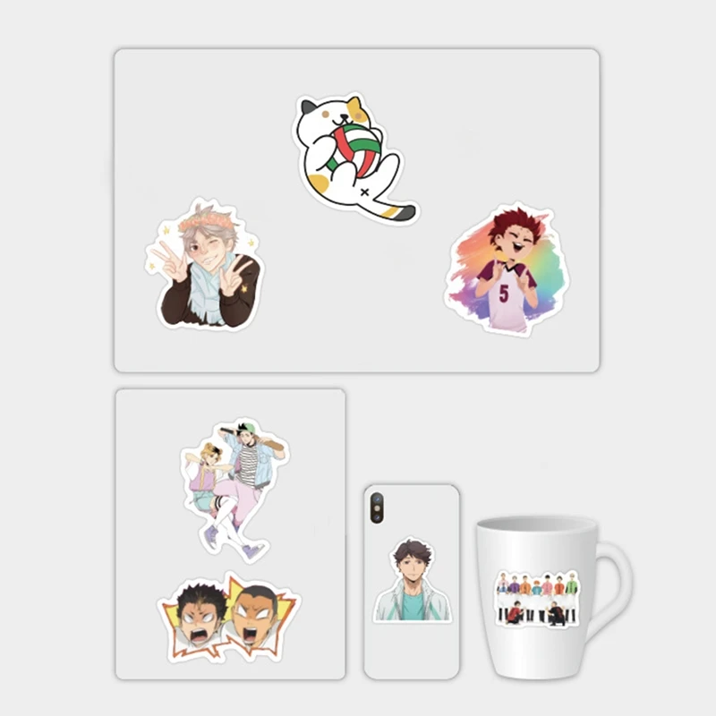 

50pcs/Set Japanese Anime Haikyuu!! Graffiti Stickers Volleyball For Suitcase Laptop Phone Luggage Motorcycle Skateboard Car