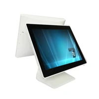 dual screen 15 15 inch pos all in one touch screen epos all in one pos terminal pc point of sale for retail