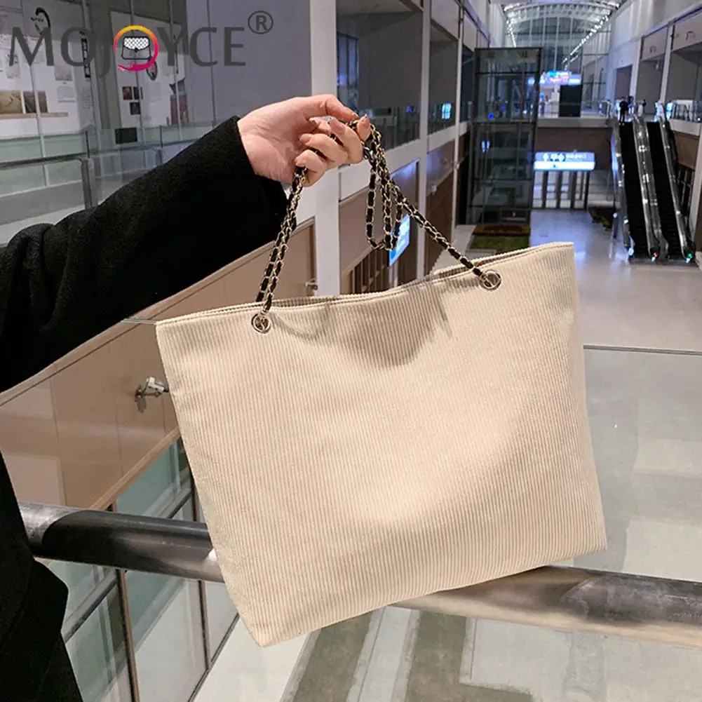 

Fashion Women Woven Fabric Solid Color Shoulder Underarmn Tote Bag Portable Travel arge Capacity Chain Trendy Top-handle Bags