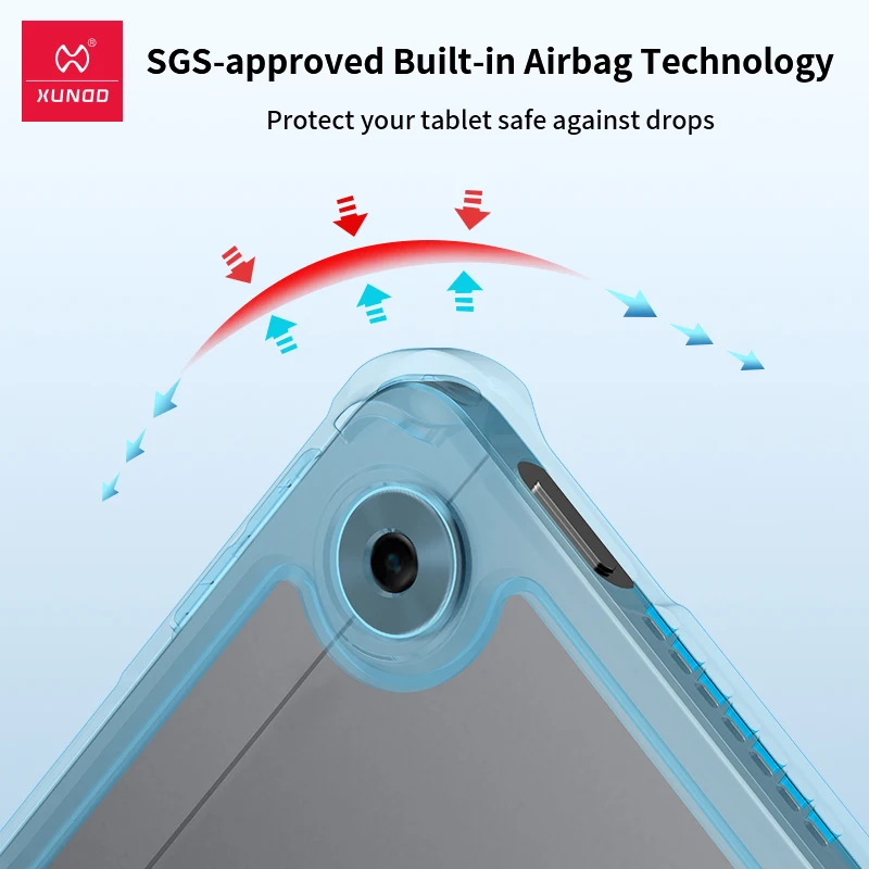 for realme pad case 2021xundd airbags anti drop tablet cover with invisible stand lens full protection case for realme pad free global shipping