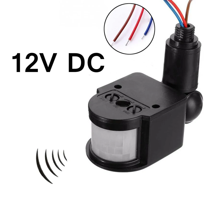 PIR датчик движения переключатель детектор DC 12 В Инфракрасный контроль тела