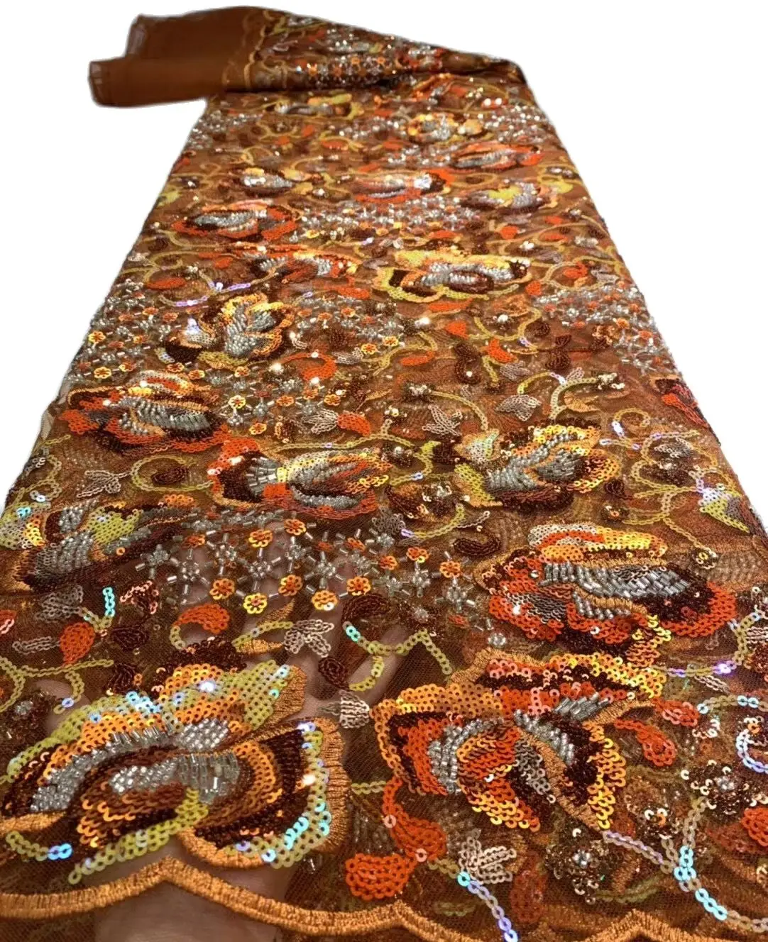 

Африканская кружевная ткань с блестками и вышивкой 2022, высококачественный французский тюль, материал сетки для Нигерии, свадебной вечеринк...