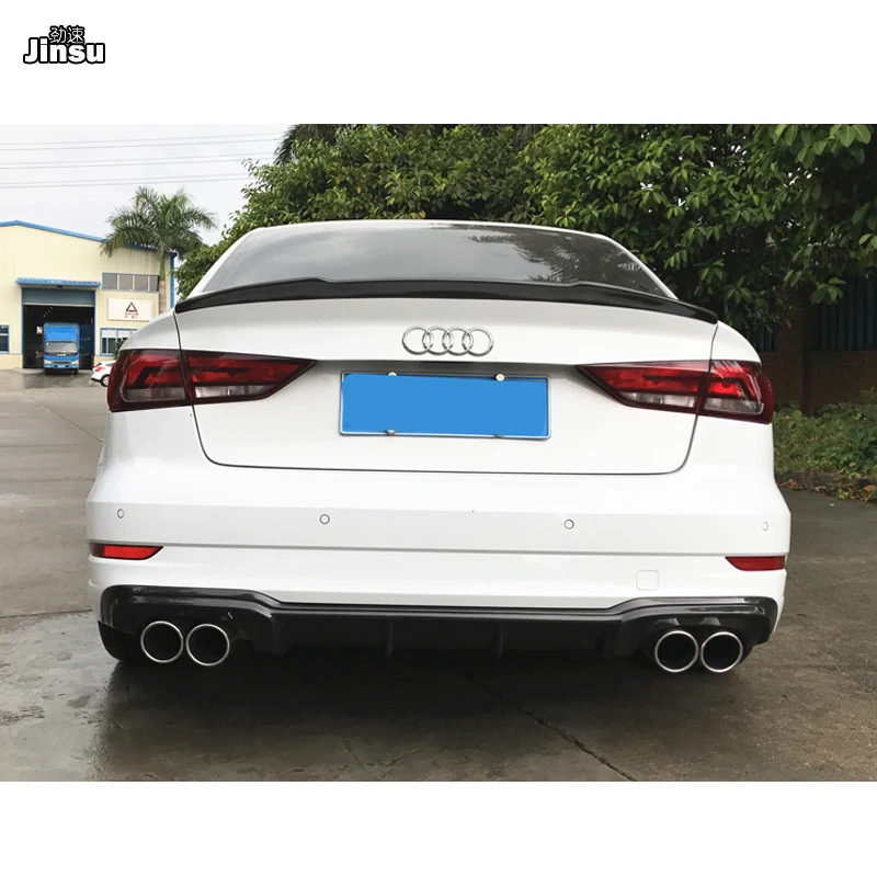 Спойлер для заднего бампера автомобиля спойлер Audi A3 sedan limousine sport Bumper 2017 2018 2019 S3 8V