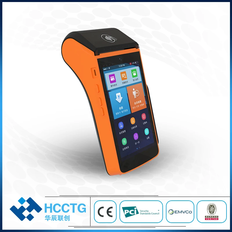 Мобильный 4G Android emv PCI Paypass сертифицированный платежный POS терминал с 58 мм