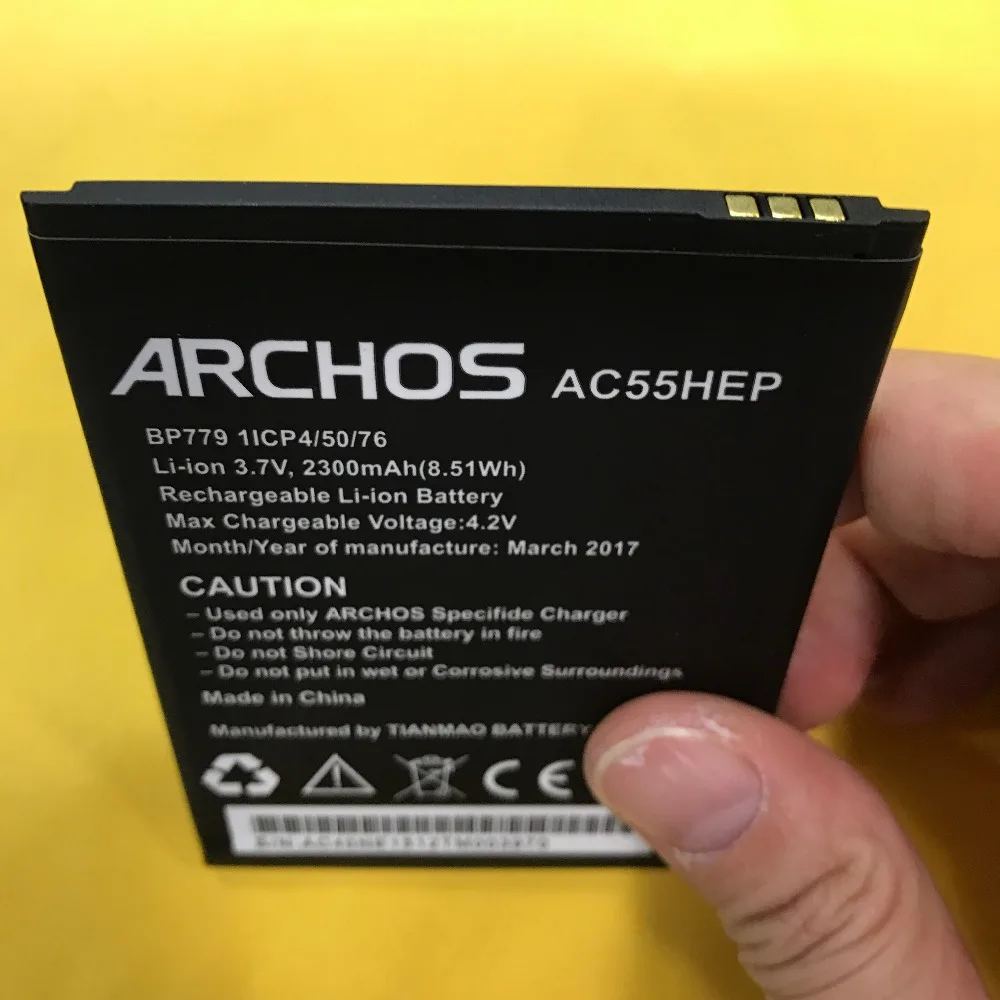 MLLSE AC55HEP Батарея для ARCHOS 55 Helium Plus/гелиевые + BSF20 мобильный телефон|Аккумуляторы