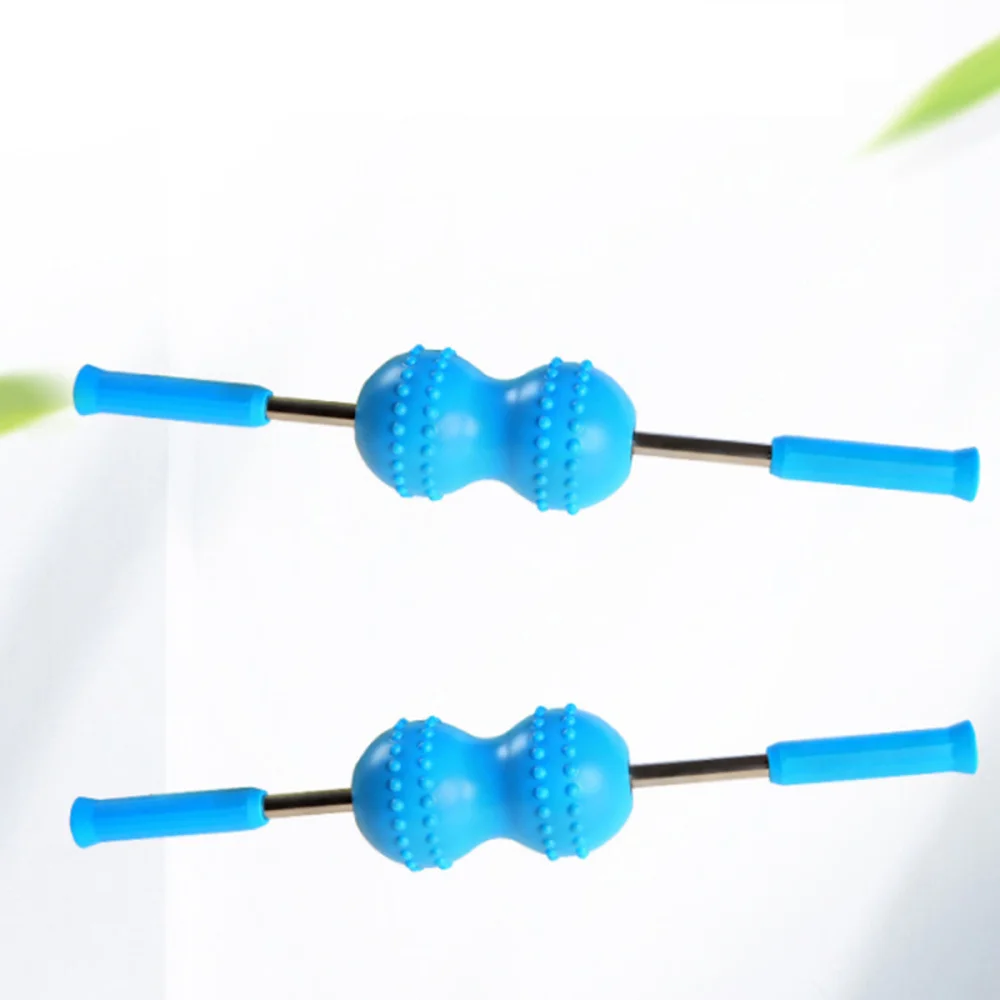 

1pc Neck Rolling Massager Neck Roller Massager Stick Double Neck Massaging Tool for and Men (Blue)
