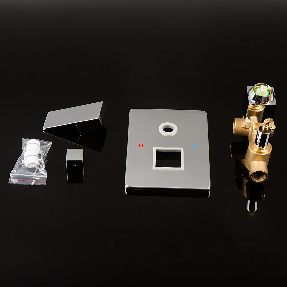 Скрытый смеситель для душа из твердой латуни с отверстием в 1/2/3 вариантов