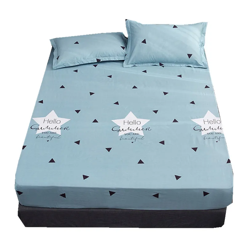 

100% хлопок геометрический чехол на матрас для стеганого постельного белья для односпальной и двуспальной кровати искусственная кожа (подде...