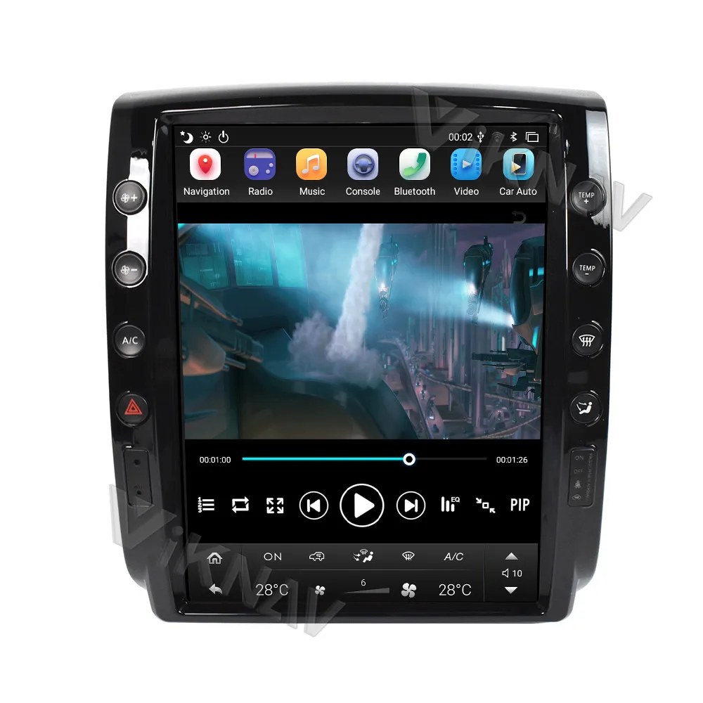 Автомобильная Мультимедийная магнитола IPX6 12 1 дюйма Android для TOYOTA Tacoma 2 N200 Hilux 2005-2015