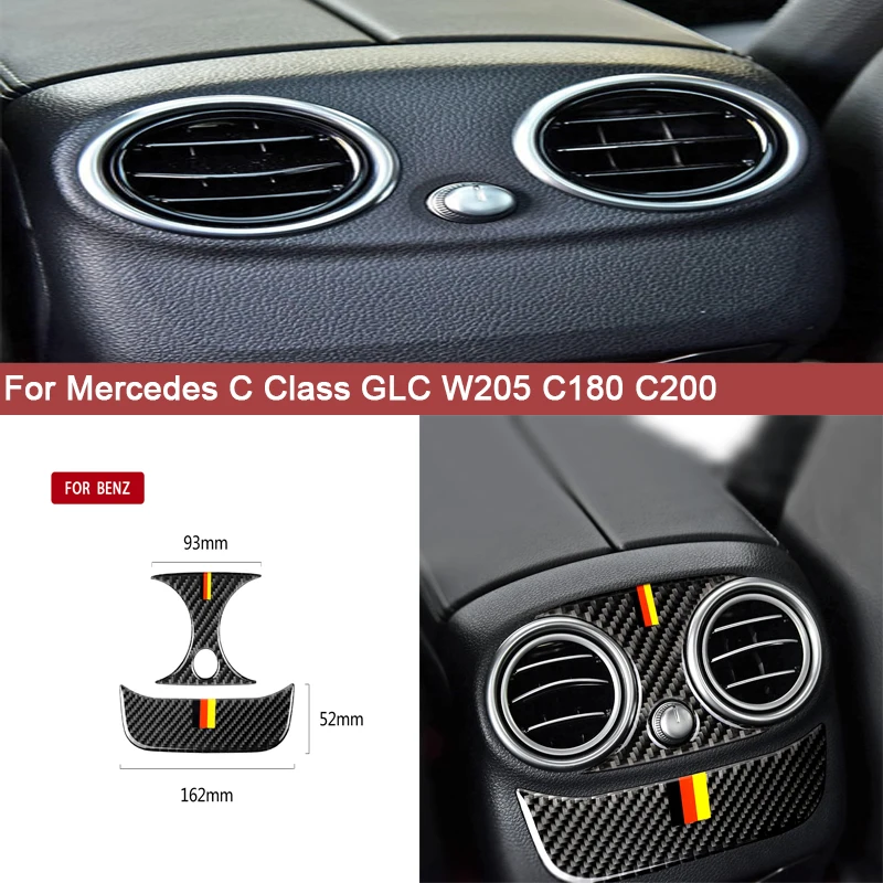 Для Mercedes C Class GLC W205 C180 аксессуары C200 задний выход кондиционера Панель рамка