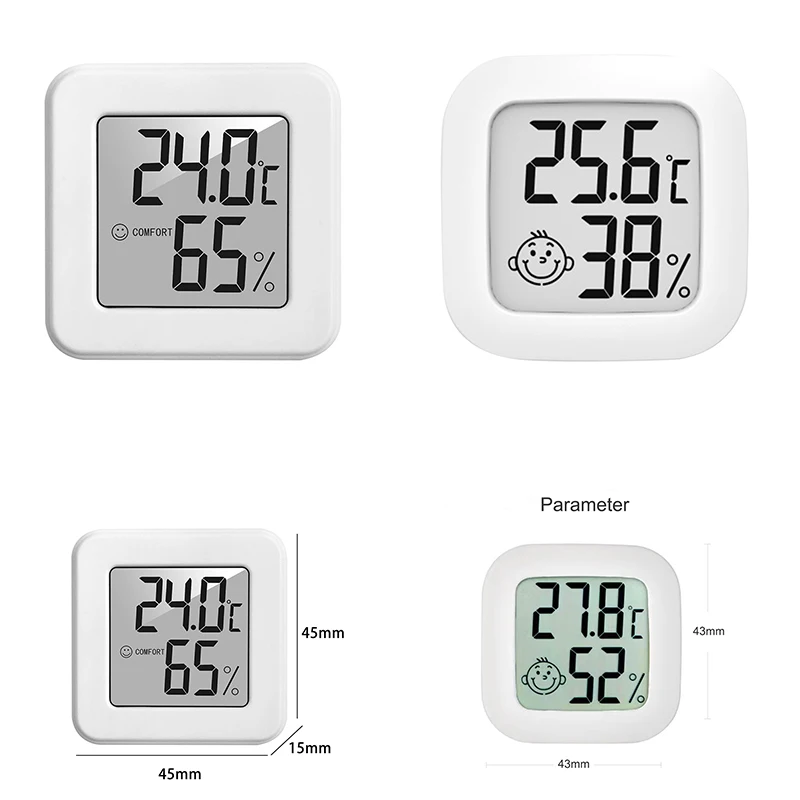 

Цифровой комнатный термометр, миниатюрный комнатный гигрометр с ЖК дисплеем, датчик влажности