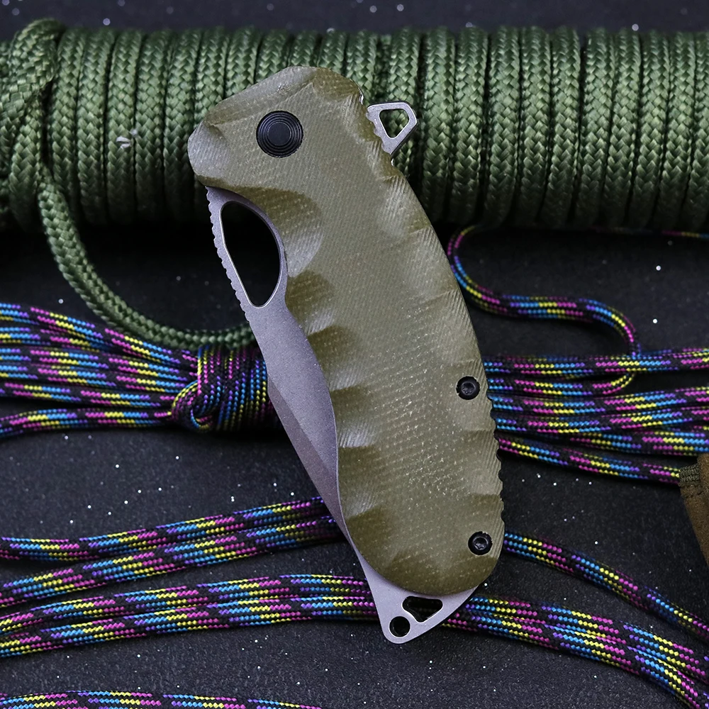 Складной нож высокой твердости CTS XHP карманный резец с ручкой Микарта для