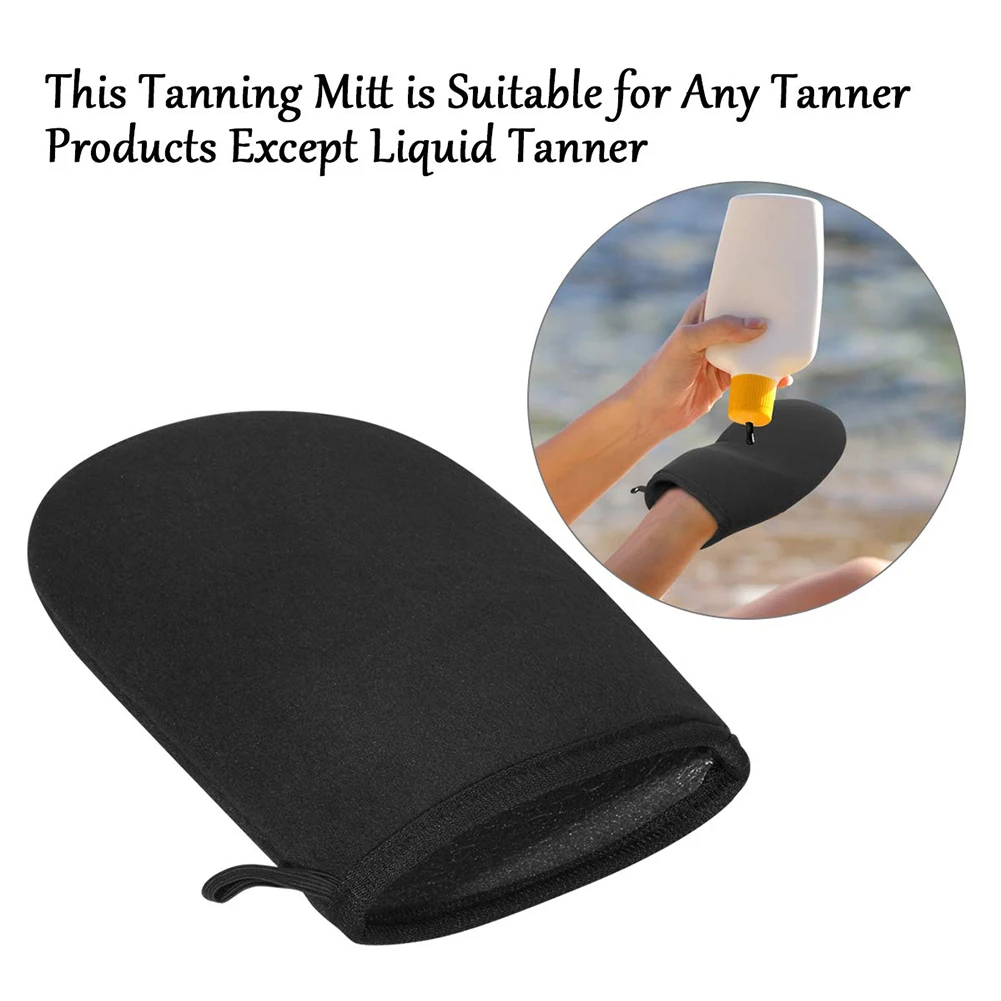 

Reusable Body Self Tan Lotion Applicator Glove Body Care Soft Flocked Glove Body Cleaning Glove For Sunless Fake Cream