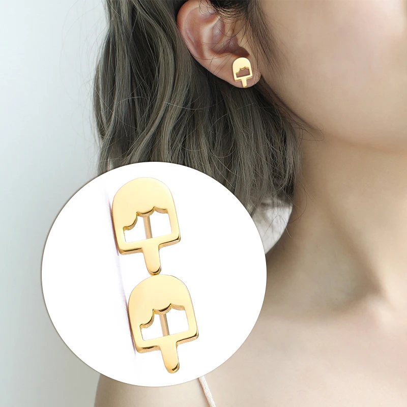 Lemegeton серьги из нержавеющей стали цвет черный | Украшения и аксессуары