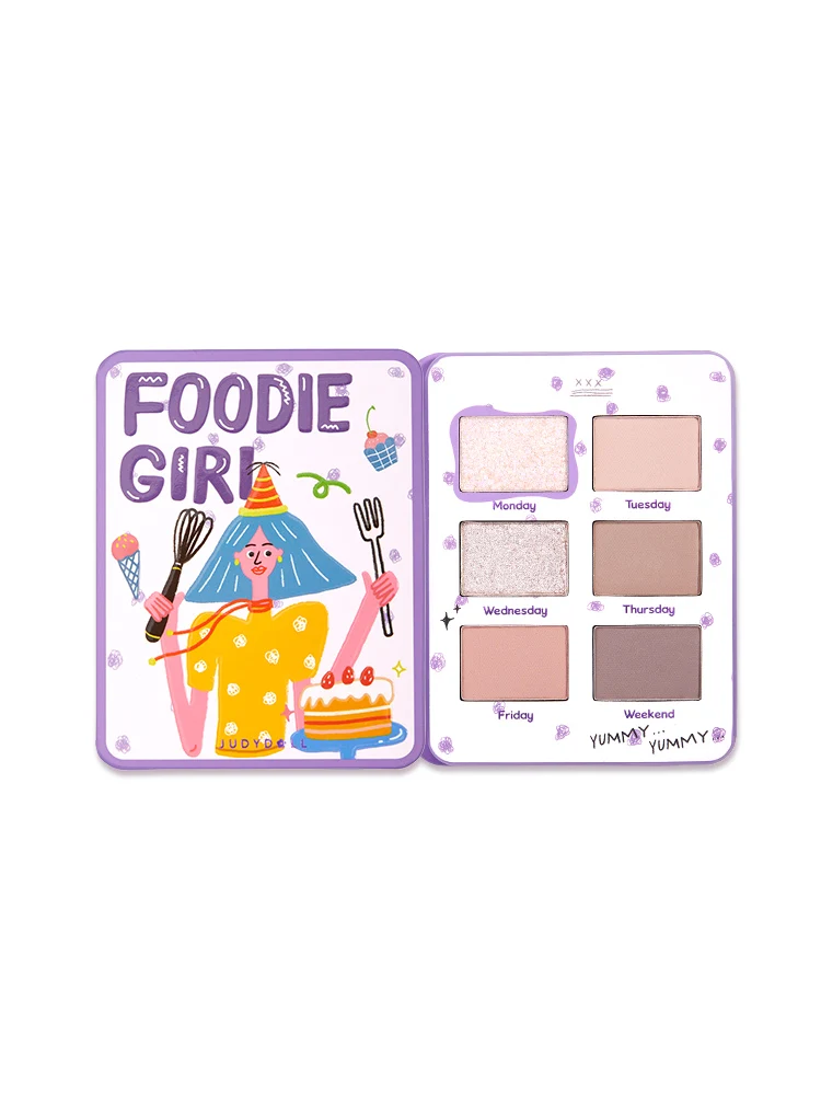 

CY JudydoLL Girl Series Diary Eye Shadow Plate Matte Shimmer Milk Tea Big Ground Color Novice