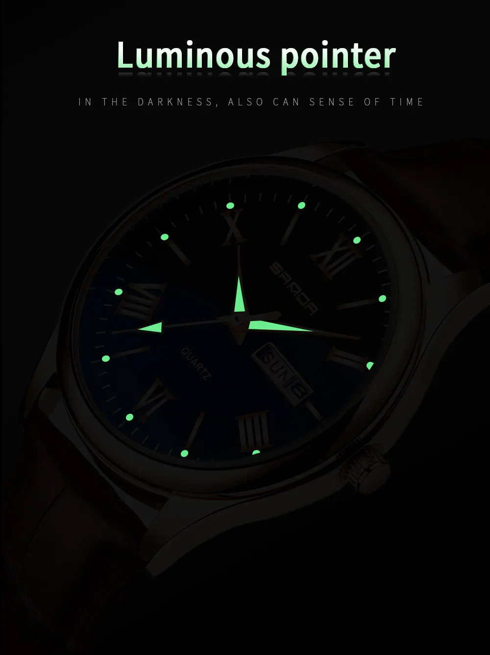 Sanda сногсшибательный стиль высококлассные модные бизнес мужские часы Blu-Ray стекло