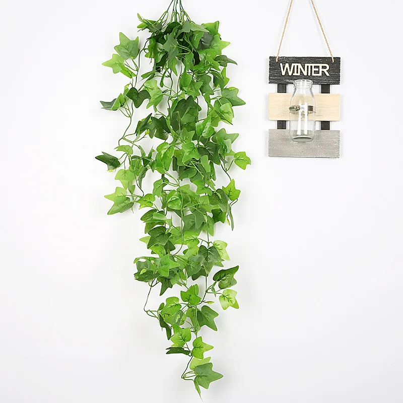 Клееный + пластиковый цветок с длинным стволом Искусственные Зеленые Лозы