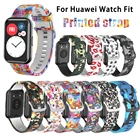 Ремешок силиконовый для Huawei Watch Fit, мягкий браслет для смарт-часов Huawei Fit, аксессуары для наручных часов, 2021